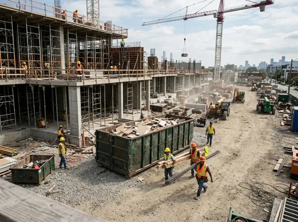 commercial-construction-site-w-002 — frequently asked questions, Low Cost Construction Dumpster Rental in Minnetonka, MN